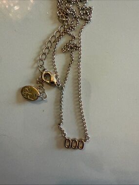 Time and Tru Silver Triple Oval Link Necklace - Silver